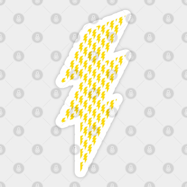 Thunder bolt lightning pattern Sticker by iamstuckonearth